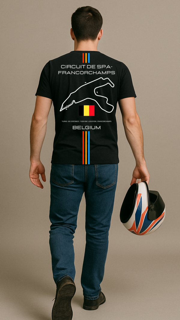Circuit De Spa Francorchamps - Black Tee - Image 7