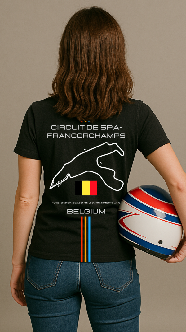 Circuit De Spa Francorchamps - Black Tee - Image 6